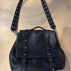 All Saints Black leather bag